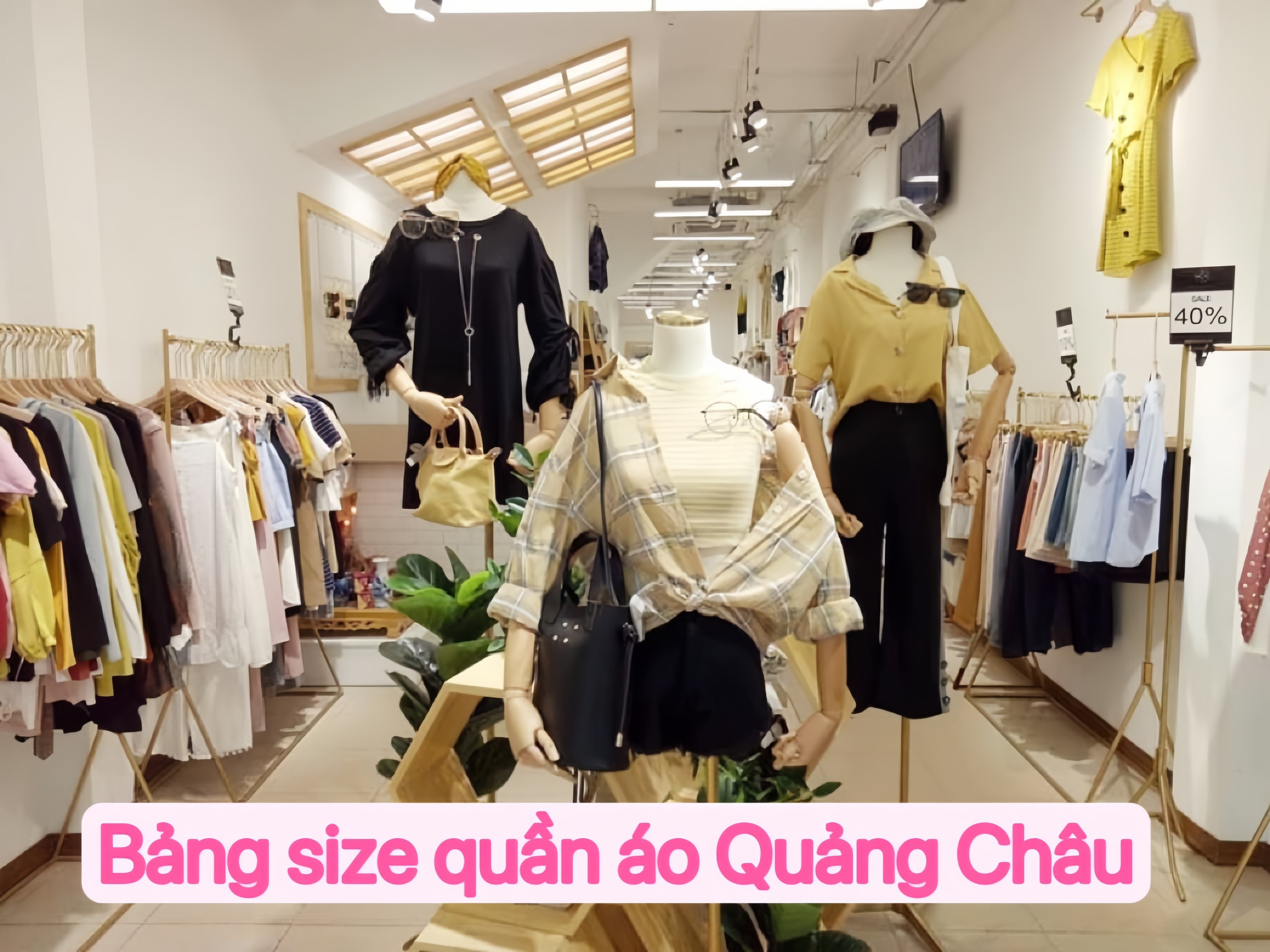 Bảng size quần áo Quảng Châu