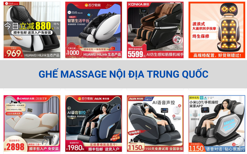 Ghế massage nội địa Trung Quốc có đáng để bạn chi tiền? 