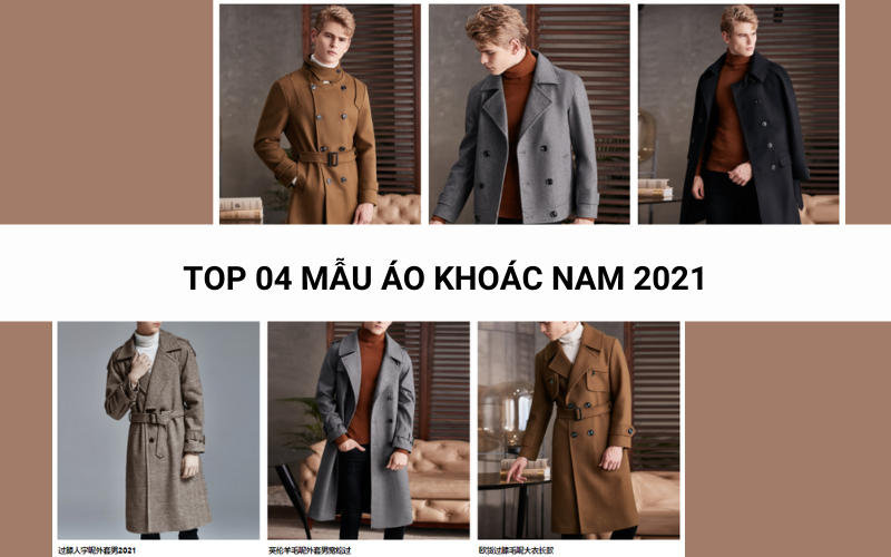 04 áo khoác nam Quảng Châu bán chạy nhất 2021