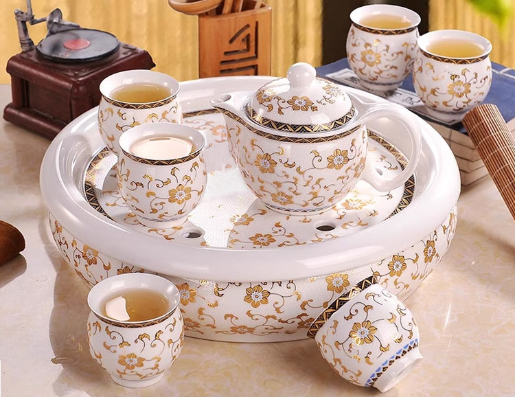 bộ ấm pha trà bằng gốm sứ
