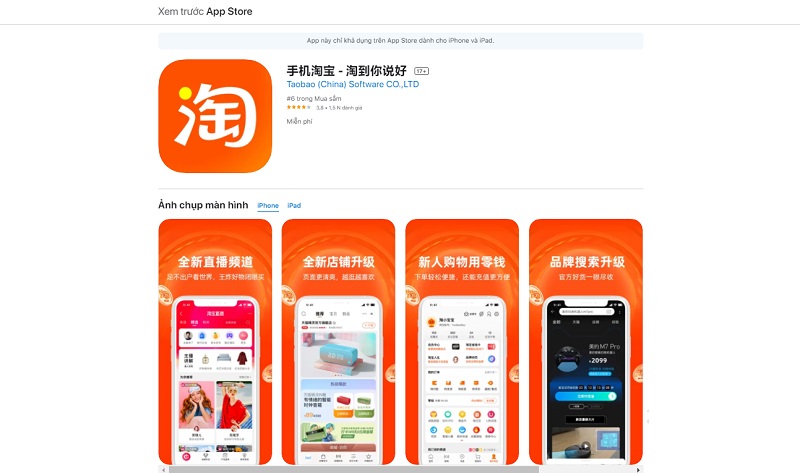 app order taobao