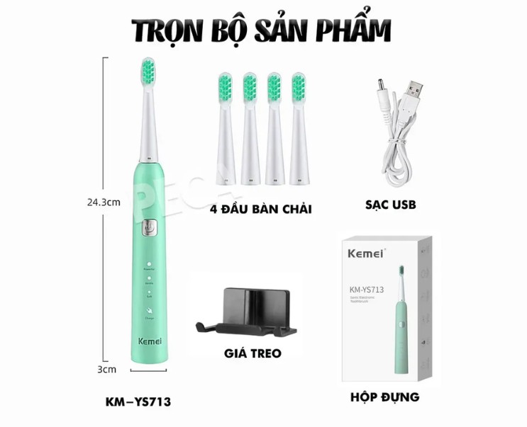 bàn chải điện nội địa trung quốc