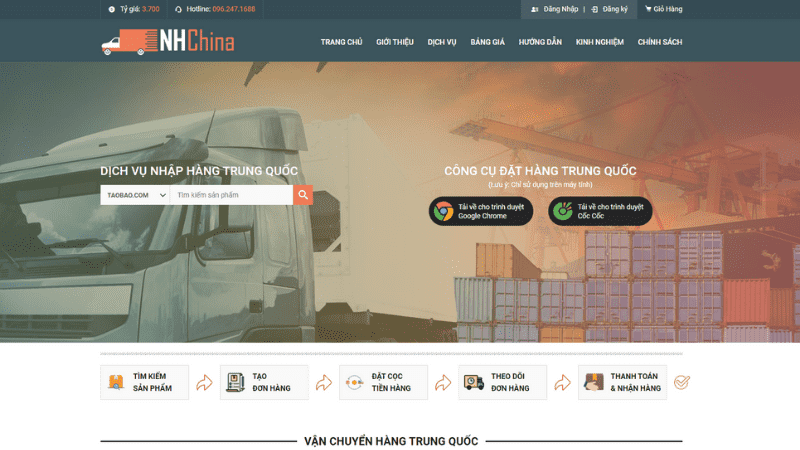 Website nhập hàng Trung Quốc tại Nhập Hàng Trung Quốc