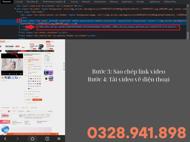  tải video taobao về điện thoại