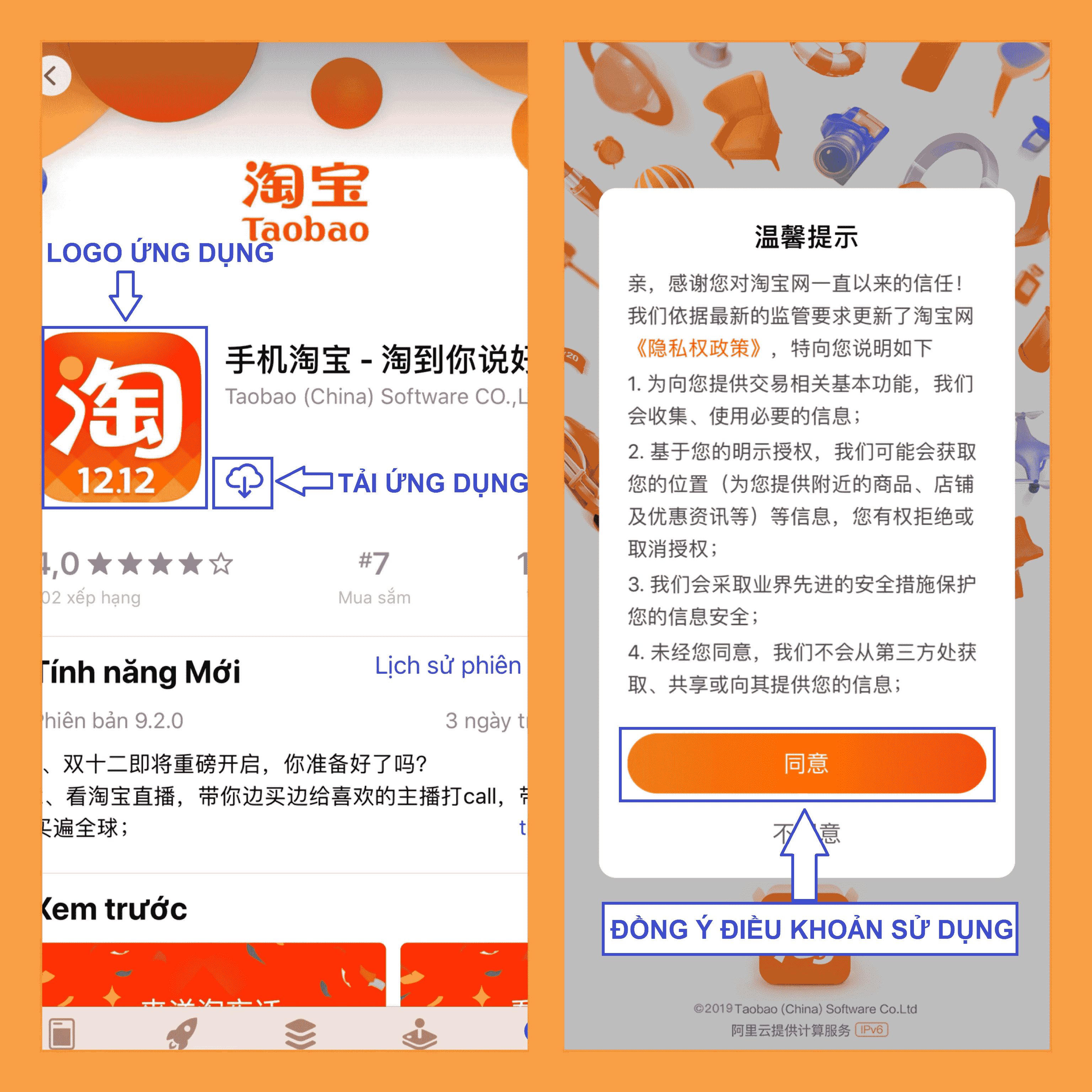 cách đăng  ký tài khoản Taobao trên điện thoại