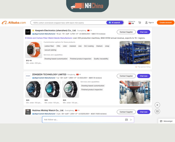 Cách đánh giá và tìm nhà cung cấp trên Alibaba uy tín, chất lượng