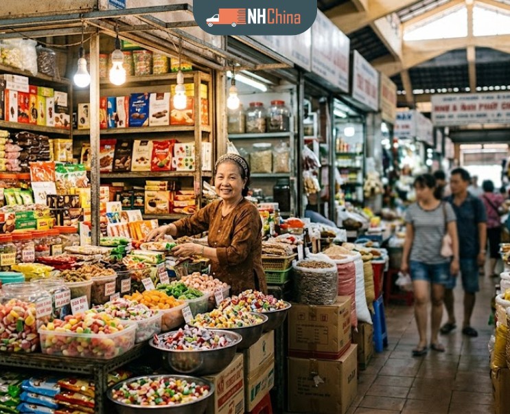 chợ đầu mối bánh kẹo