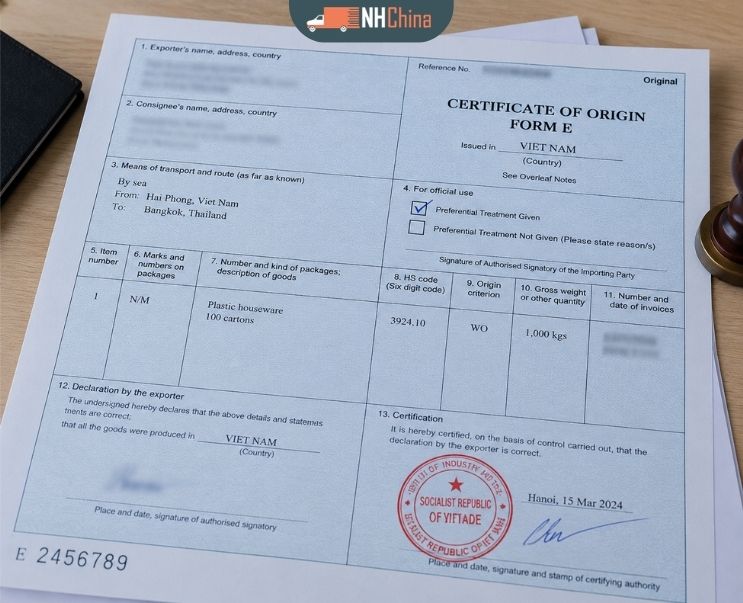 chứng từ xuất nhập khẩu