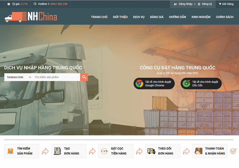 trang web hàng quảng châu