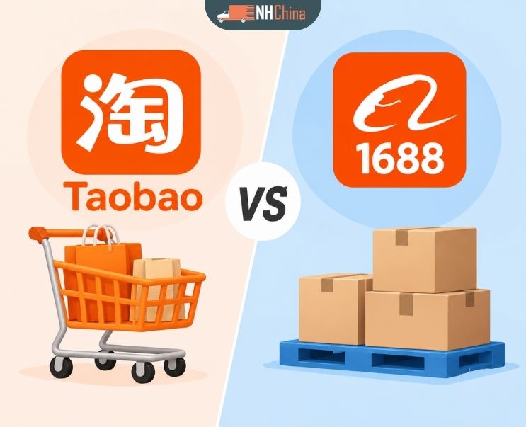 Nên nhập hàng từ Taobao hay 1688