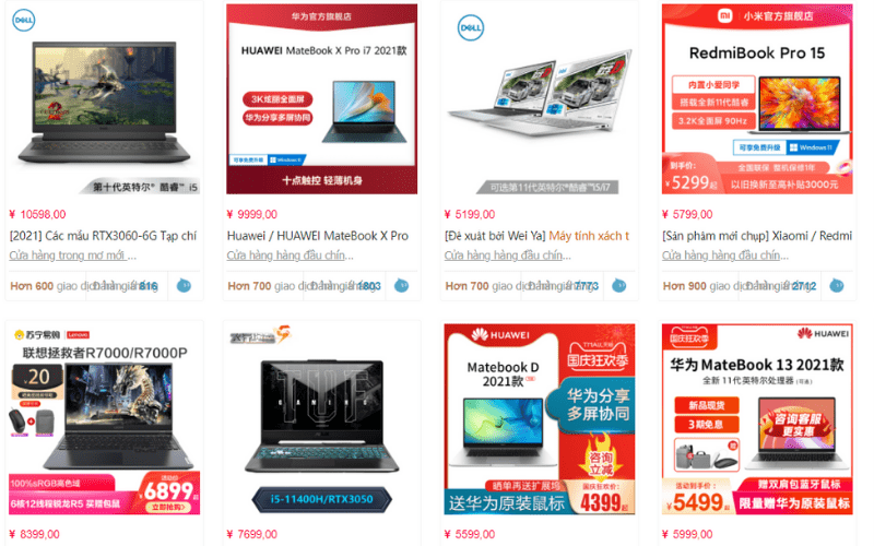 Nhập Hàng Trung Quốc Laptop Online