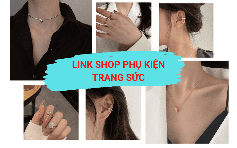Tổng hợp link shop phụ kiện trang sức Taobao giá rẻ.