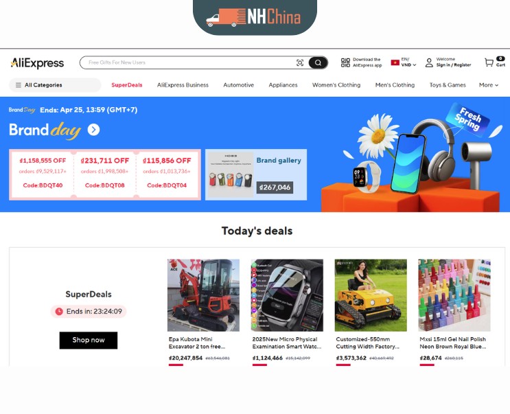 so sánh aliexpress và alibaba