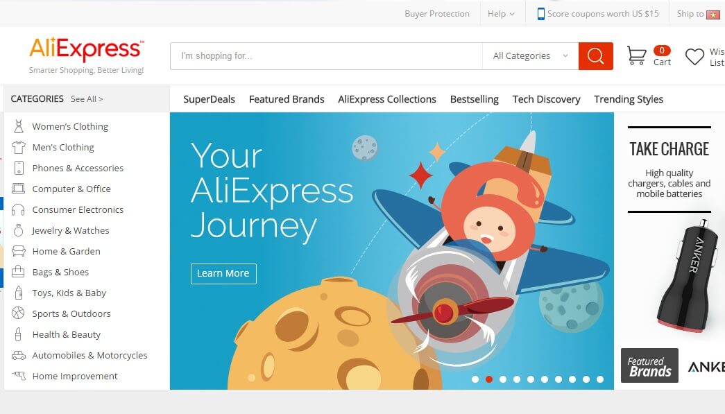 Hướng dẫn chi tiết cách mua hàng trên Aliexpress