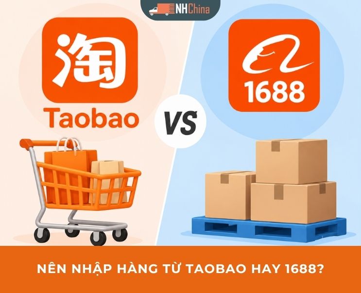 Nên nhập hàng từ Taobao hay 1688 để có giá tốt? Sàn nào rẻ hơn?